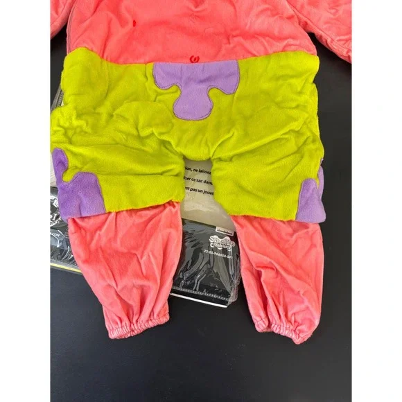 Spirit Halloween Patrick Star SpongeBob SquarePants Infant Costume 12-18M Pink - Picture 12 of 15